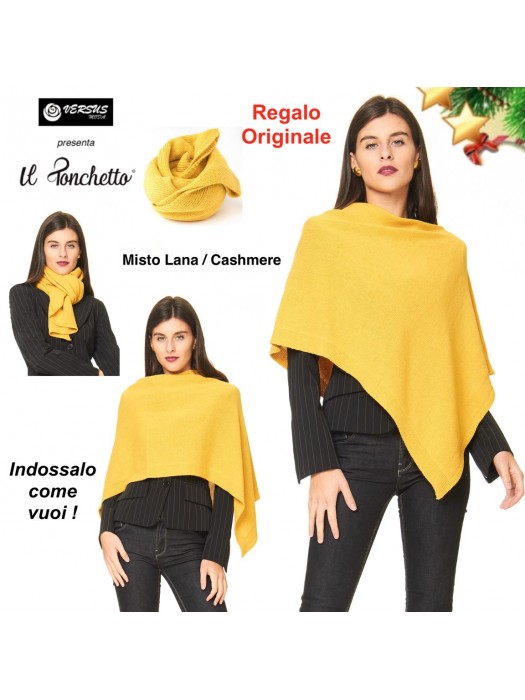 Il Ponchetto Coprispalle Donna Multifunzione Woman Poncho Cape CC-PONC20L